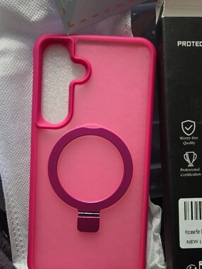 Pink Phone Case with MagRing Kickstand
